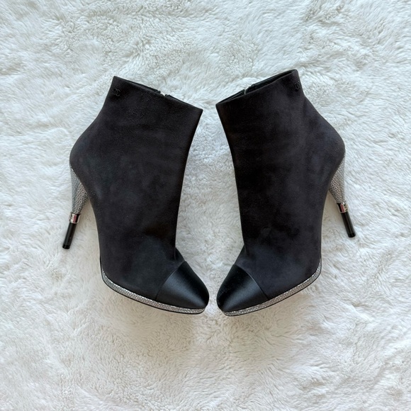 CHANEL Shoes - CHANEL women suede dark grey boots size 38 EU Authentic Retail 1750$